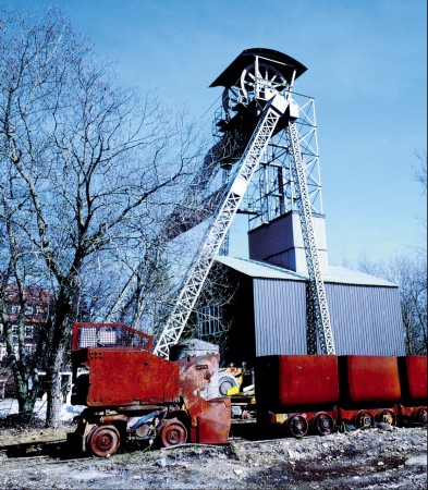 Fördergerüst in Clausthal-Zellerfeld.